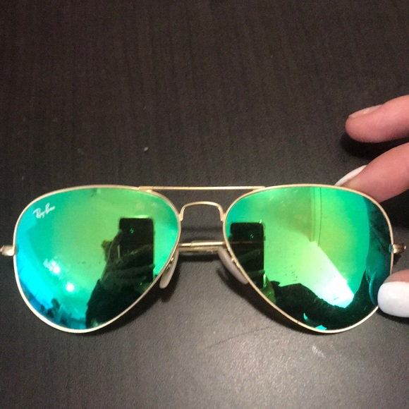 Ray-Ban Accessories - Green Mirror Rayban Aviator